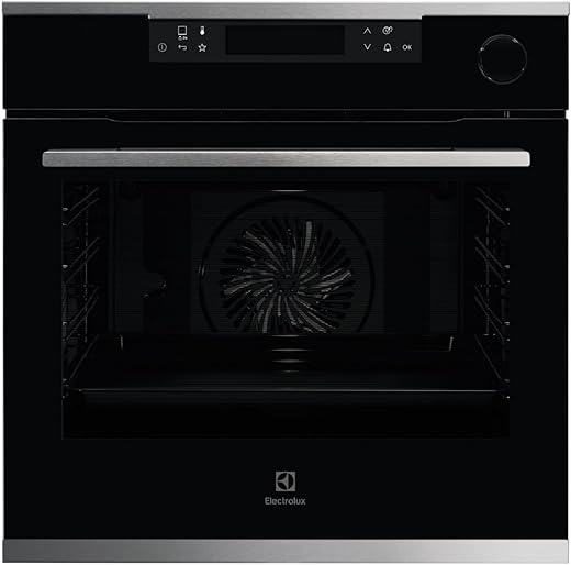 Electrolux 72L 60cm Built-In Oven with 19 Functions, UltimateTaste 700, Glass, Black, KOCBP21XA