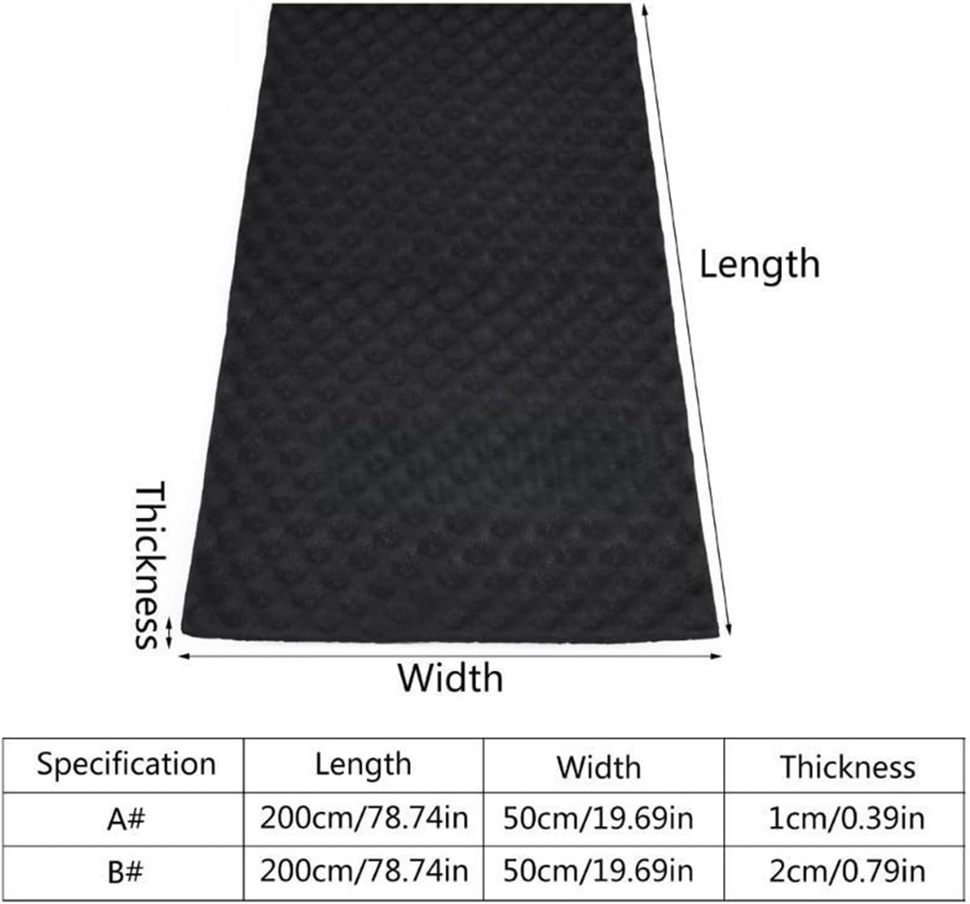 Heat Shield, Sound Deadening Material, Car Sound deadening mat, Engine Insulation Foam Soundproofing Foam,79''x20''(10)
