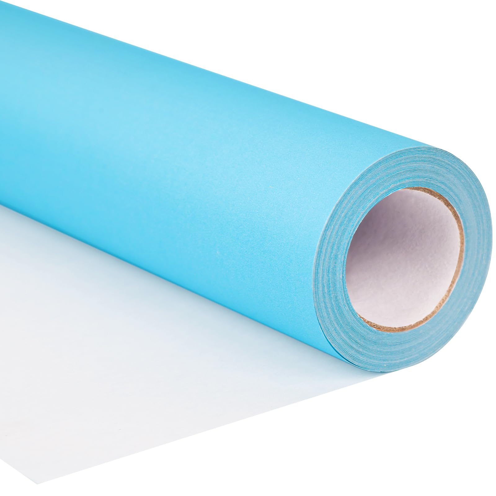 Shindel Wrapping Paper Roll, 32.8Ft. Kraft Paper for Packing Gift Wrapping Parcel Wall Art Crafts Bulletin Boards Floor Covering Sky Blue