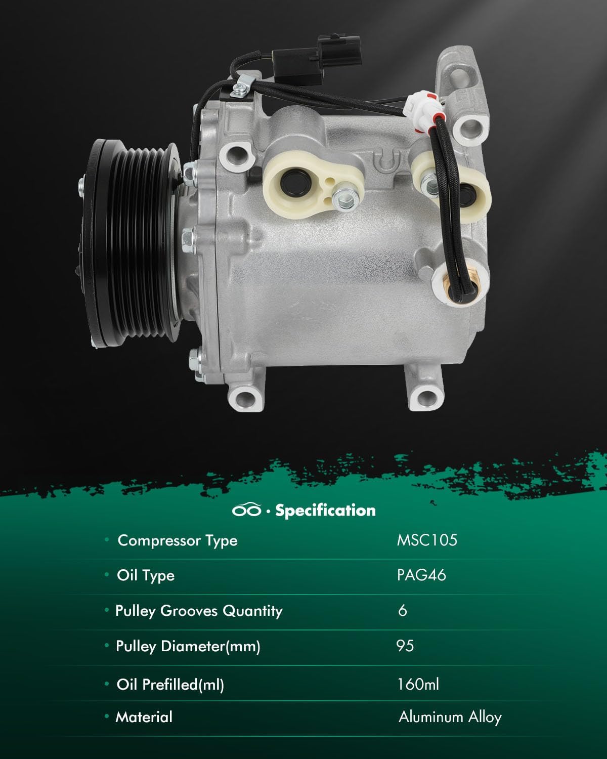 SCITOO AC Compressor CO 10773T for M-itsubishi Eclipse Endeavor Galant 3.8L 2.4L 2006-2012