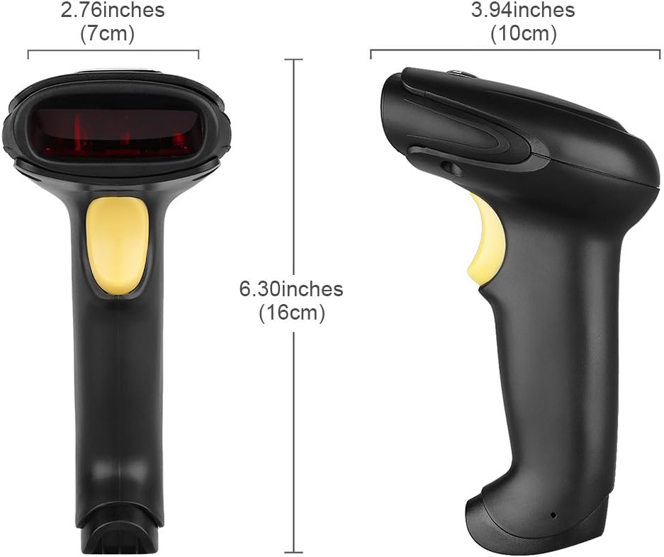 Excelvan BP-9502BL Barcode Scanner Dimensions