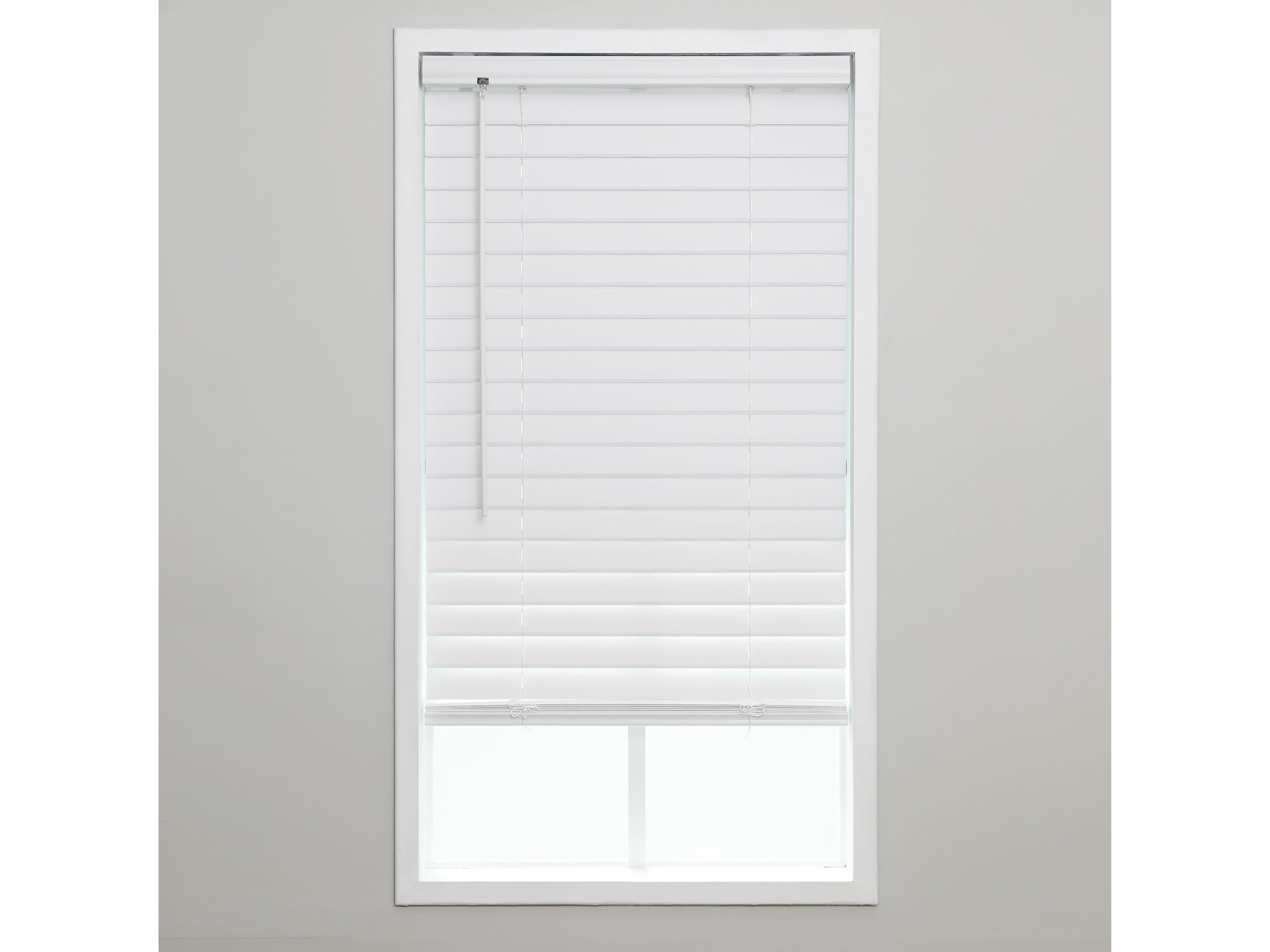Photo 1 of ***MISSING HARDWARE*** Eclipse 2" Premium Vinyl Blinds for Light Filtering & Privacy, Durable Room Darkening Blinds for Home or Office, Tested and Certified Child Safe Cordless Vinyl Blinds - White, 52 W x 64 L