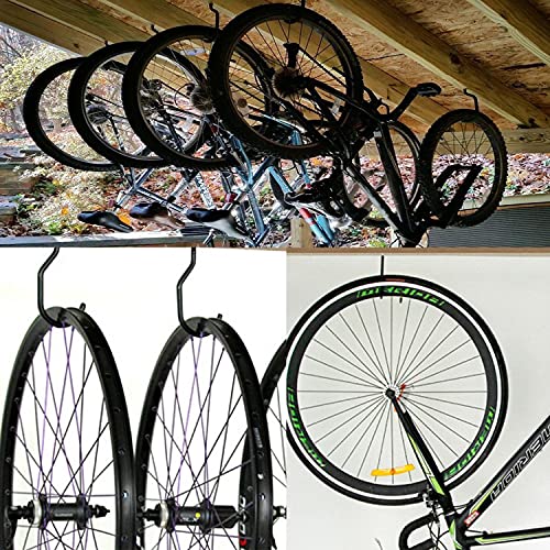 Fietshaak, DANCEPANDAS 10-pack Heavy Duty fietsopslaghangers Schuur Garage Tuin past op alle fietstypes, belastbaarheid… - Afbeelding 7