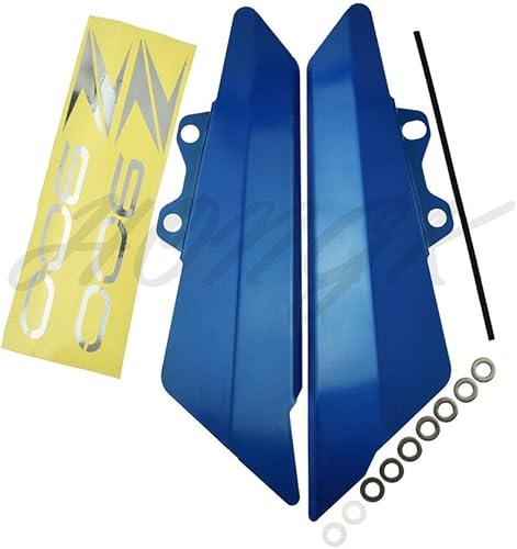hongk- izquierda derecha lateral carenado Panel lateral placa de cubierta para Kawasaki Z9002017aluminio,), color azul