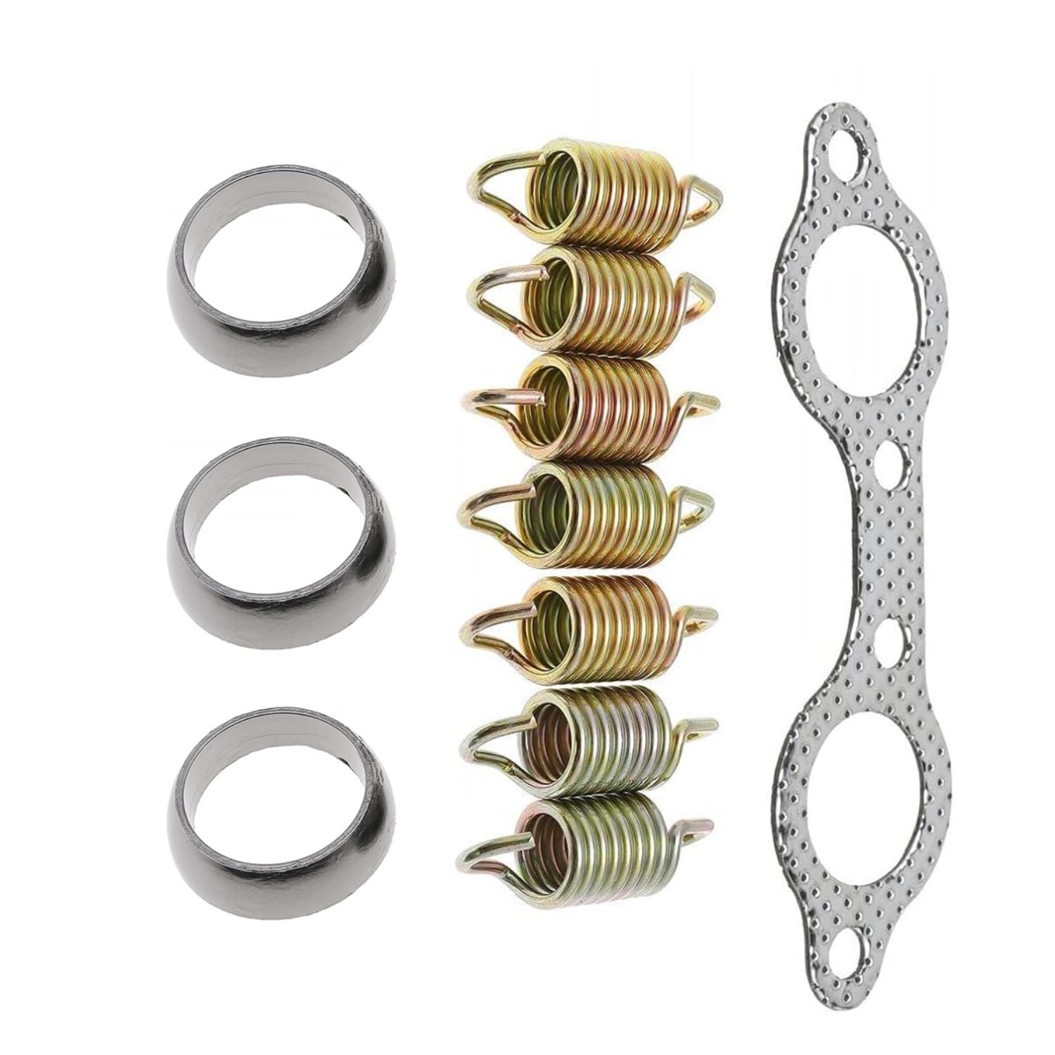 Exhaust Pipe Manifold Gasket Spring Rebuild Kit for Polaris Ranger 700 800 Sportsman 600 700 2002-2007 Touring X2 2009 2010 2011 2012
