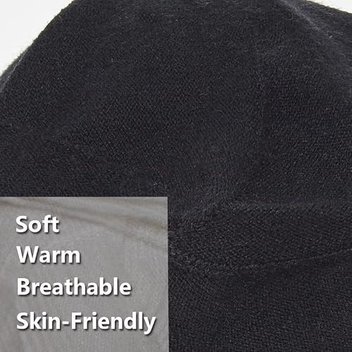 Timoise Knit Slouchy Beanie Hats For Women Winter Hats Soft Warm Ladies Hat Women Skull Cute Beanies Cap (Black) #TOP4