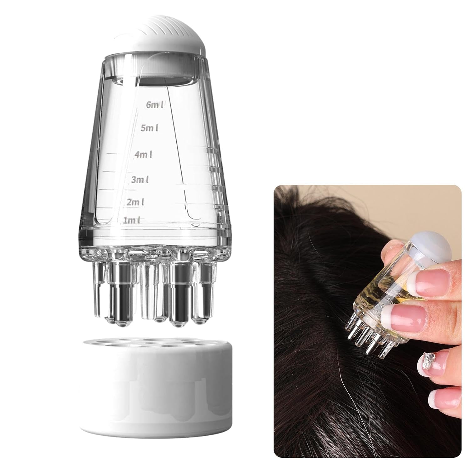 Hair Oil Applicator Scalp Applicator Comb Scalp Oil Applicator Hair Massager for Hair Growth Follicle Care Treat Hair Loss Thinning (Transparent) (B0D3LBDXKQ) Amazon Price History, Amazon Price Tracker