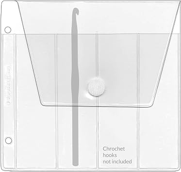 StoreSMART - Crochet Hook Binder Page with Flap and Hook & Loop Closure - 500-Pack - DP4256-HOOK-500