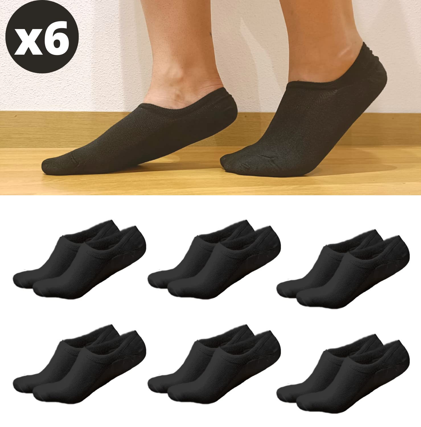 Calcetines Invisibles para Hombre y Mujer - Pinkies Tobilleros para Verano