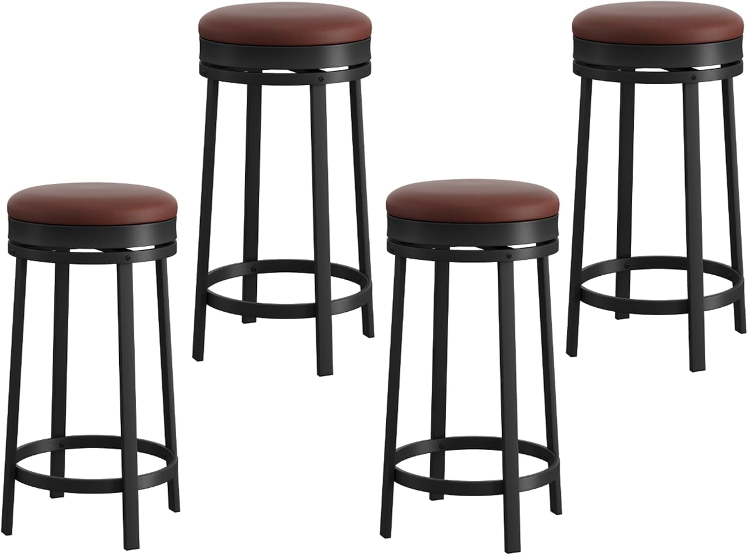 Tabourets de bar 65 cm en lot de 4 pour réinventer vos apéritifs autour de l'îlot central