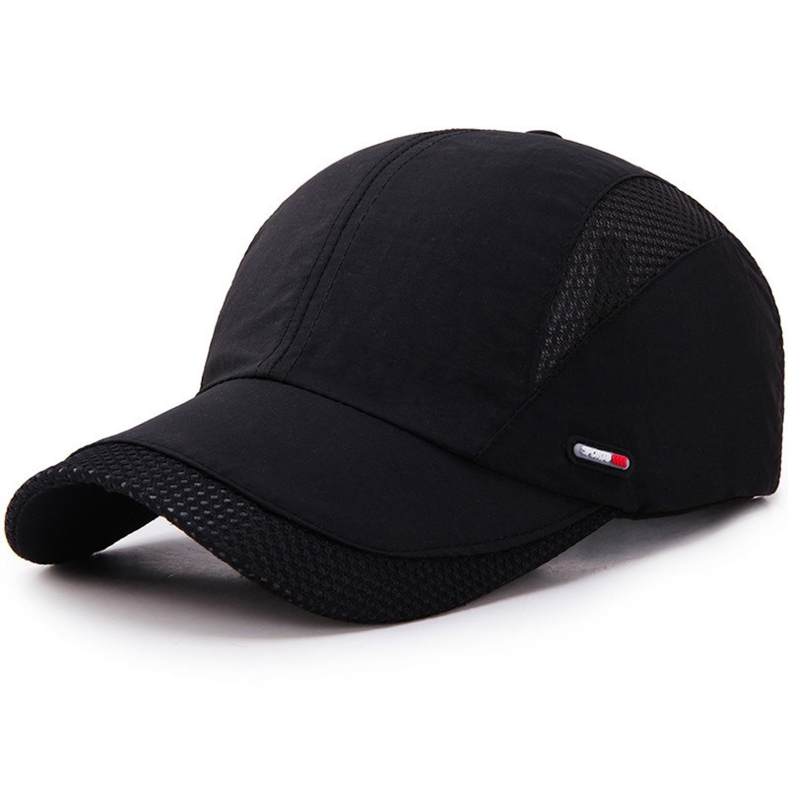 HaloHorus Curved Snapback Trucker Hat for Men Women, Adjustable Mesh Athletics Baseball Cap for Running, Fishing, Workout, Dft-black, One Size — image 1