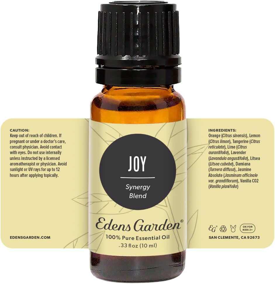 Edens Garden Joy Essential Oil Blend- 100% Pure Premium Grade, Undiluted, Natural, Therapeutic, Aromatherapy, The Best for Diffusing, Candle, Laundry, Kid Safe 10 ml (.33 fl oz) - Image 9
