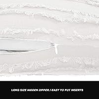 Vista 5 de Gigizaza - Juego de 2 fundas de almohada de algodón a rayas, para sofá, decoración del hogar, 18 x 18 pulgadas, color amarillo