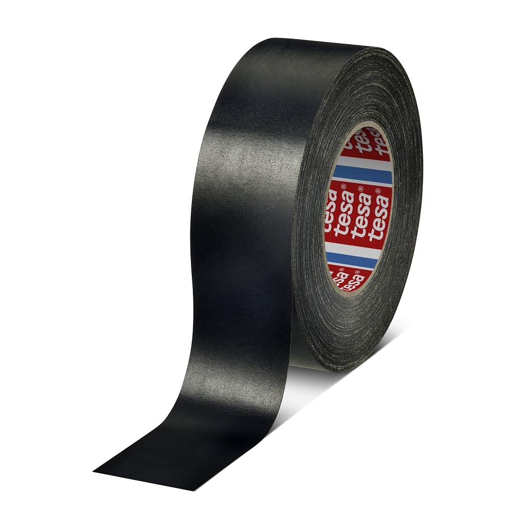 Tesa 04657 – 00109 – 00 – Nastro di tessuto 4657, 50 mm x 50 m, Nero
