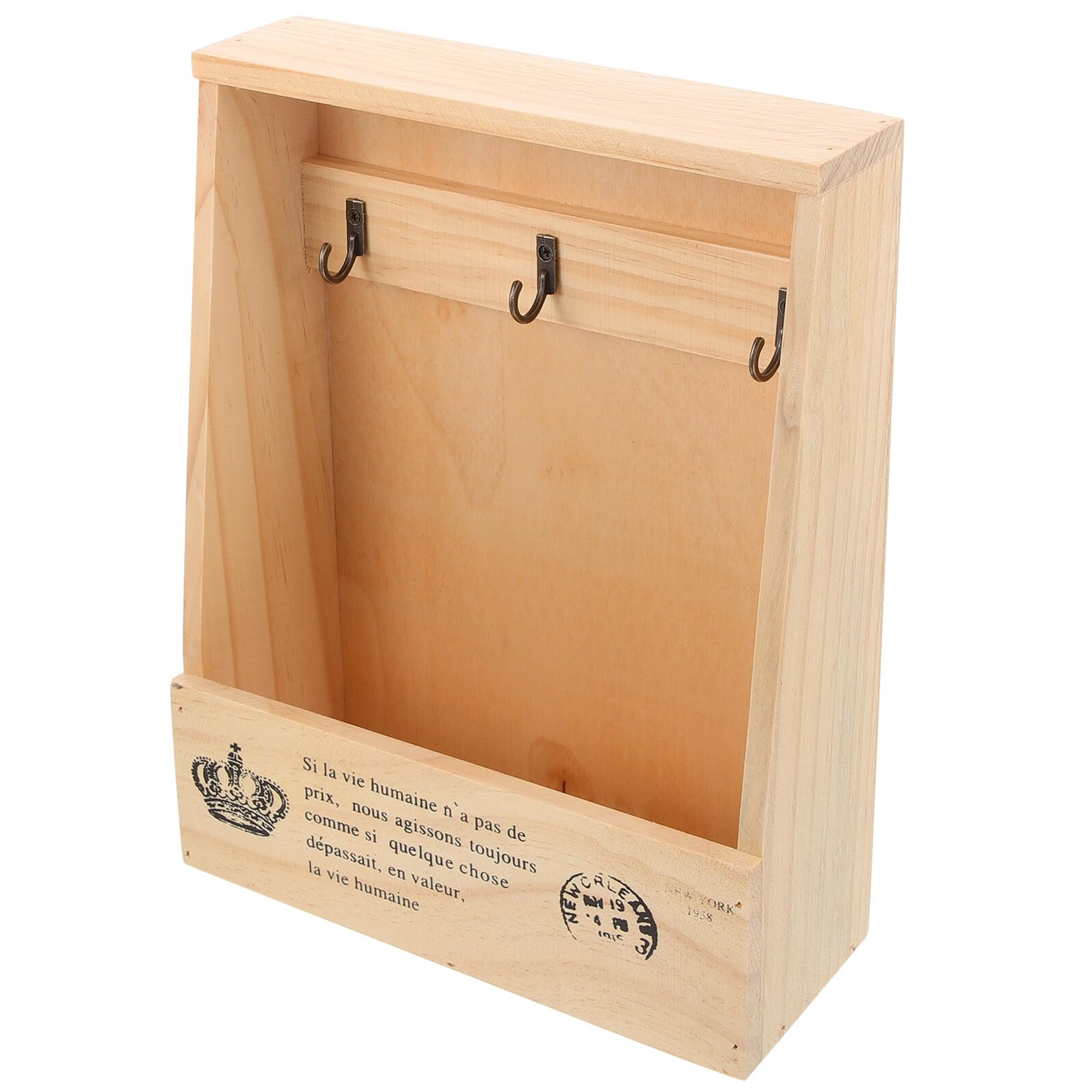 Caja de madera para llaves y solución al desorden del hogar
