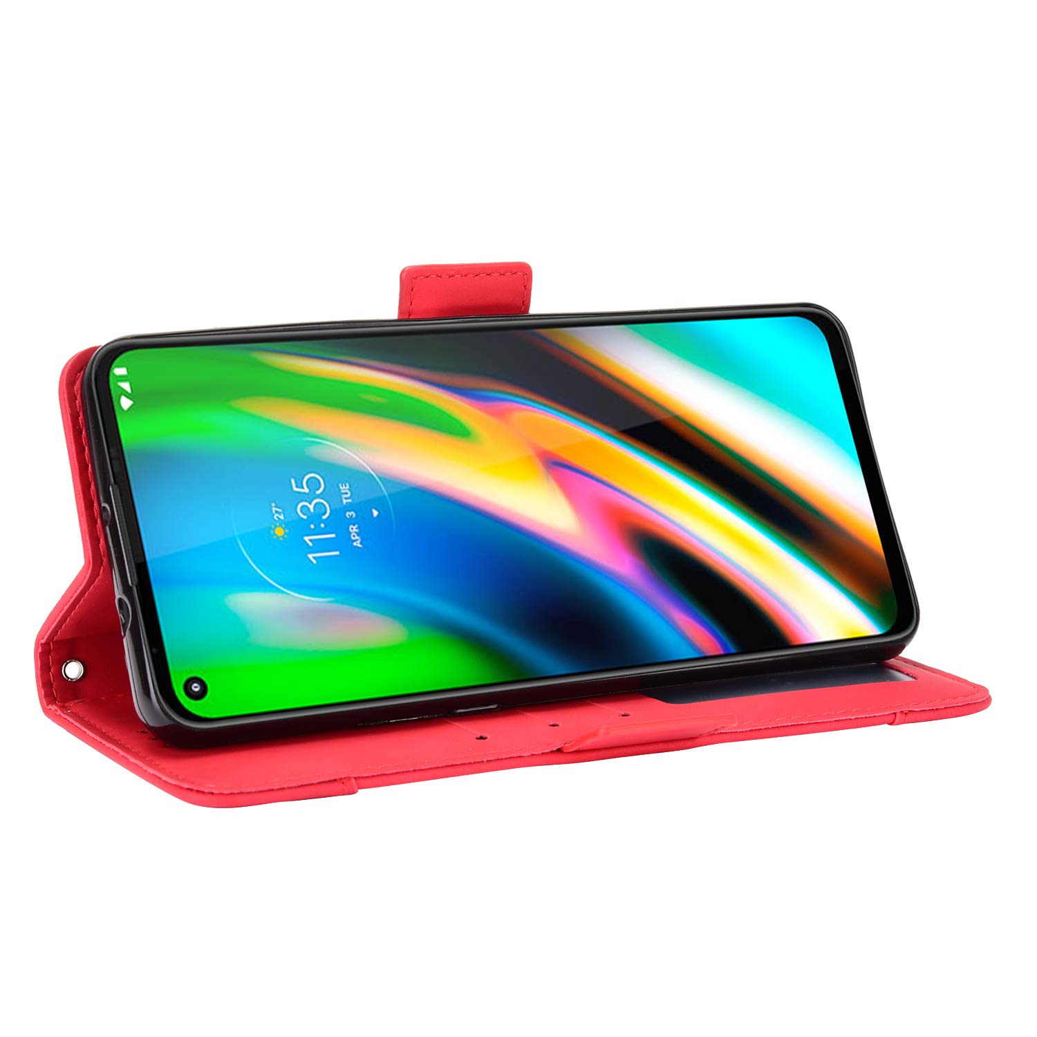 Jielangxin Cover per Motorola Moto G9 Plus,Custodia in Pelle