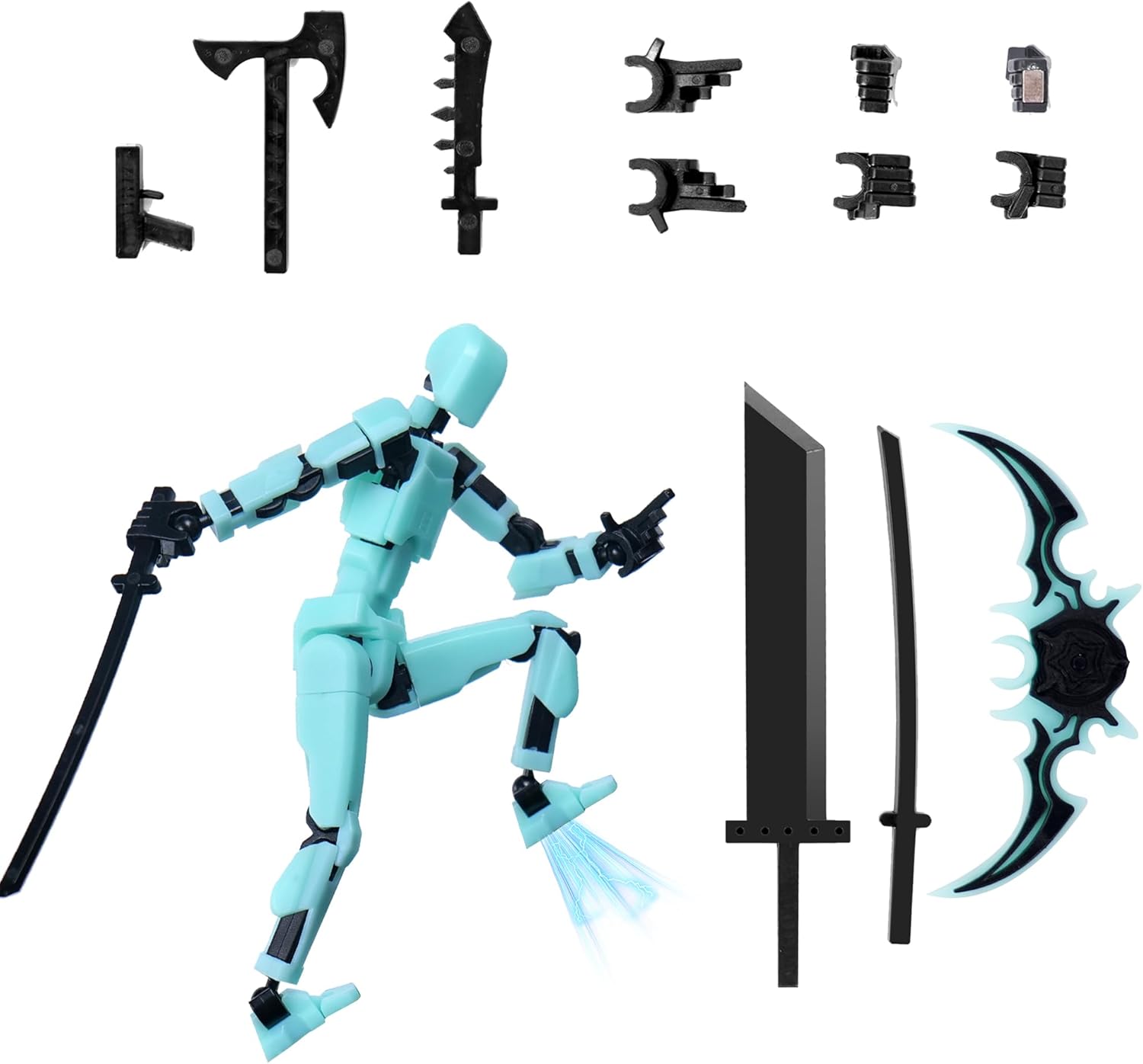 Model13 Action Figure,Magnetic Travel Toys for Kids, Lucky Robot 13 Movable Figures,Multiple Gestures and Play Styles,Tabletop Decorations and Gifts for Gaming Enthusiasts