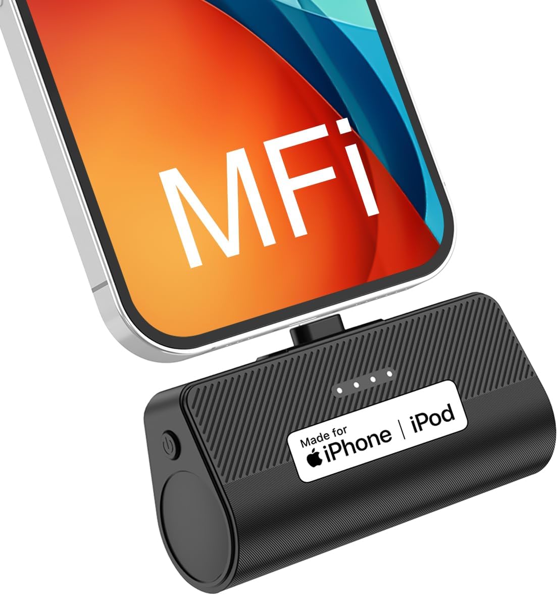 KKD Portable Charger, [MFi Certified] Portable Charger for iPhone 5000mAh Portable Phone Charger Power Bank for iPhone 14/13/12/11/XR/X/SE/8/7/6/6s/Pro Max/Plus,AirPods,iPad,Black