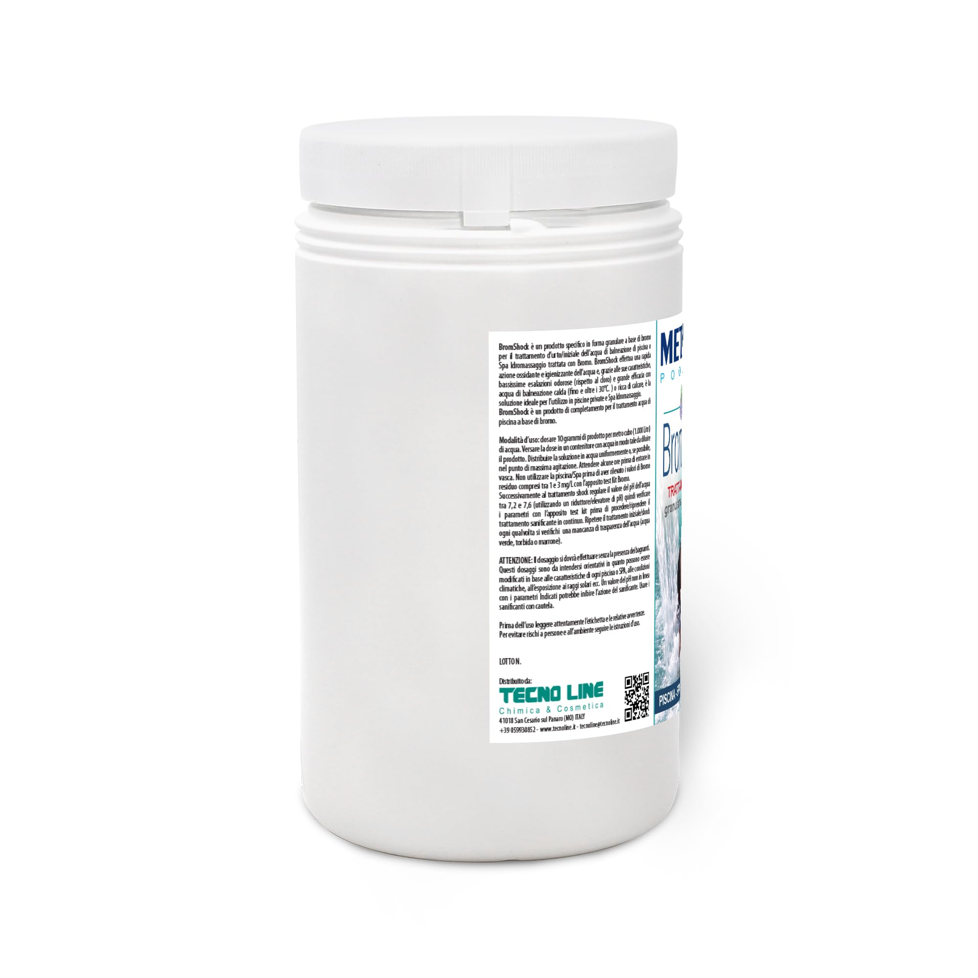 Metacril Brom Shock, Formato Granulado, para Piscinas y Spas de Hidromasaje - 1,5 kg
