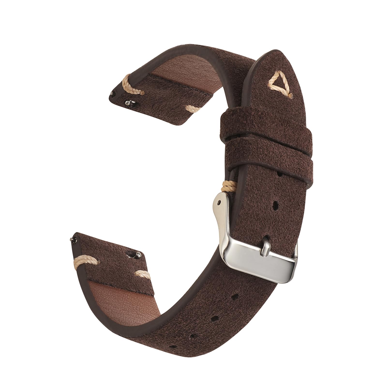 WOUKUP Quick Release Suede Leather Watch Bands Vintage Watchband for Men Watch Strap 18mm 19mm 20mm 21mm 22mm 24mm