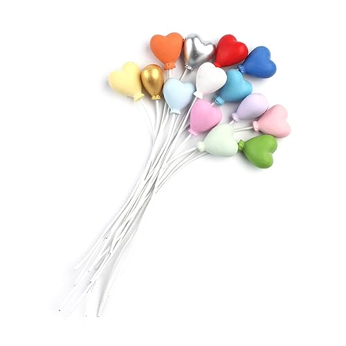 Miniatura 9 de Ercadio Paquete de 12 adornos de globos de resina redonda 3D para cupcakes para baby shower, niñas, niños, cumpleaños, boda, fiesta, suministros de