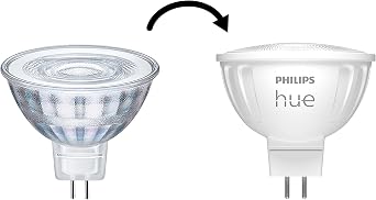 Philips Hue Value Pack - GU5.3 - with 4 Spotlight Bulbs (MR16) - 12V - White and Colored Light - Includes Hue Dimmer Switch - Hue White and Color Ambiance