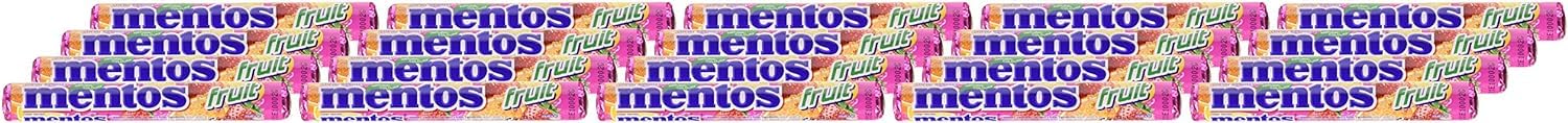 Mentos Caramelo Masticable 20x38g Frutas Variadas Caramelos Redondos
