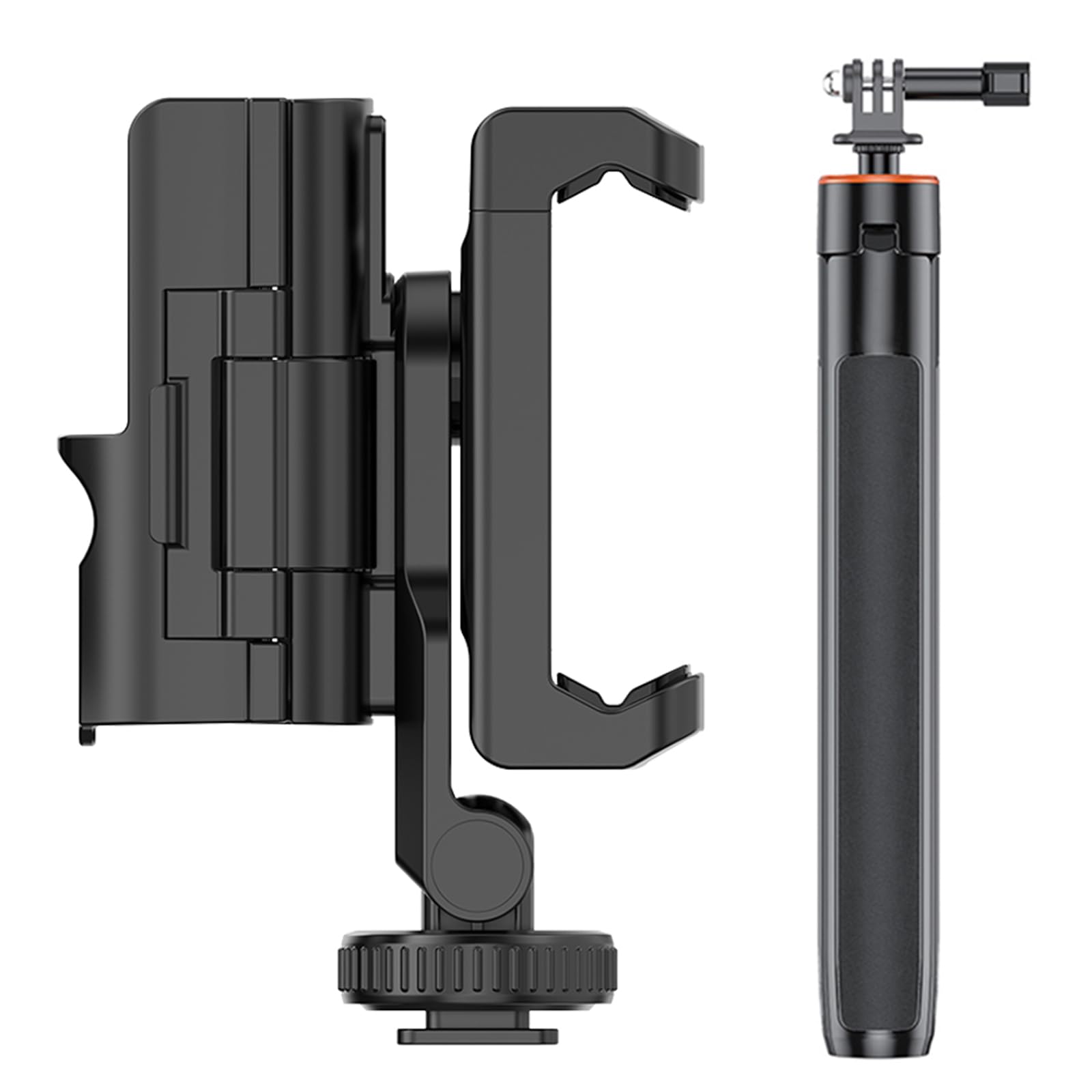 Morsetto per telefono cellulare con supporto teleprompter filettatura da 1/4" per 3 gimbal, consente una registrazione video fluida con la fotocamera