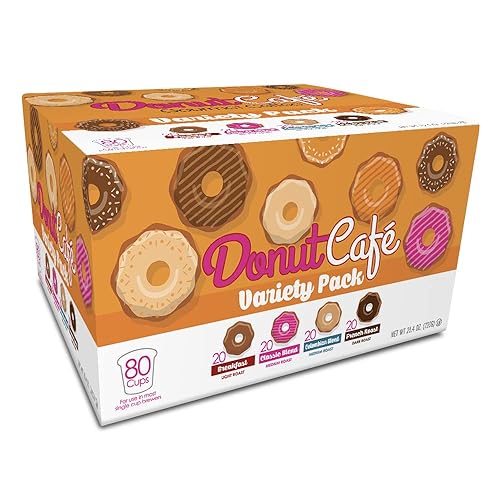 Vista 21 de Donut Café Cápsulas de café de una sola porción para cafeteras Keurig K Cup, tostado medio, 20 cada uno: pastel de nueces, desmoronado de coco