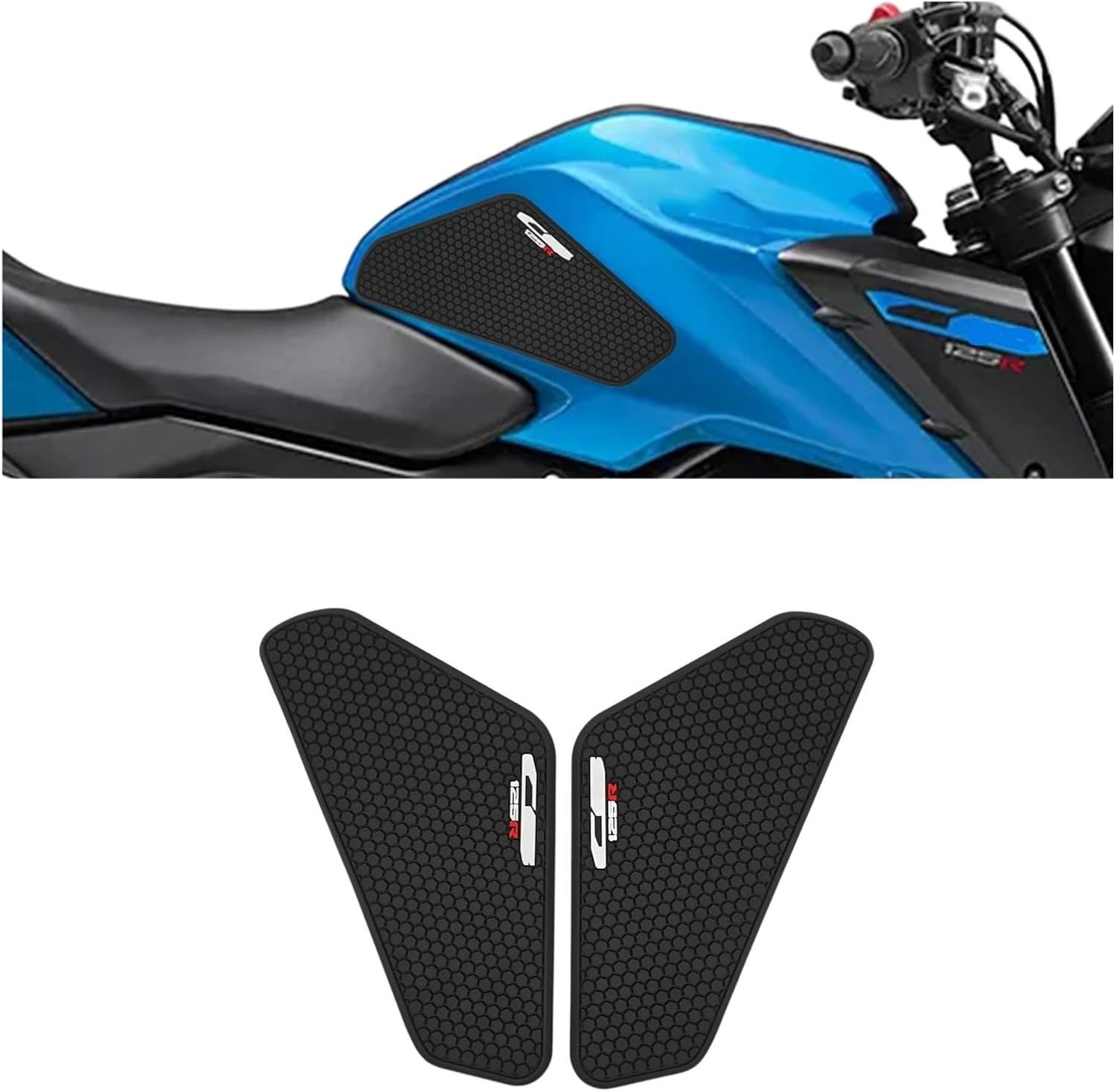 Motorcycle Tank Sticker for CB125R 2018-2025 Motorcycle Fuel Tank Pad Traction Anti-Slip Sticker Decal Gas Knee Grip Protector.