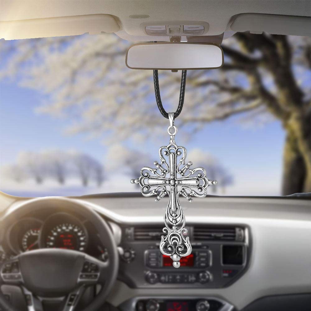 iplusmile Specchietto Retrovisore per Auto Ciondolo A Cubo di Cristallo Decorazione per Auto Ornamento per Specchietto Retrovisore per Interni