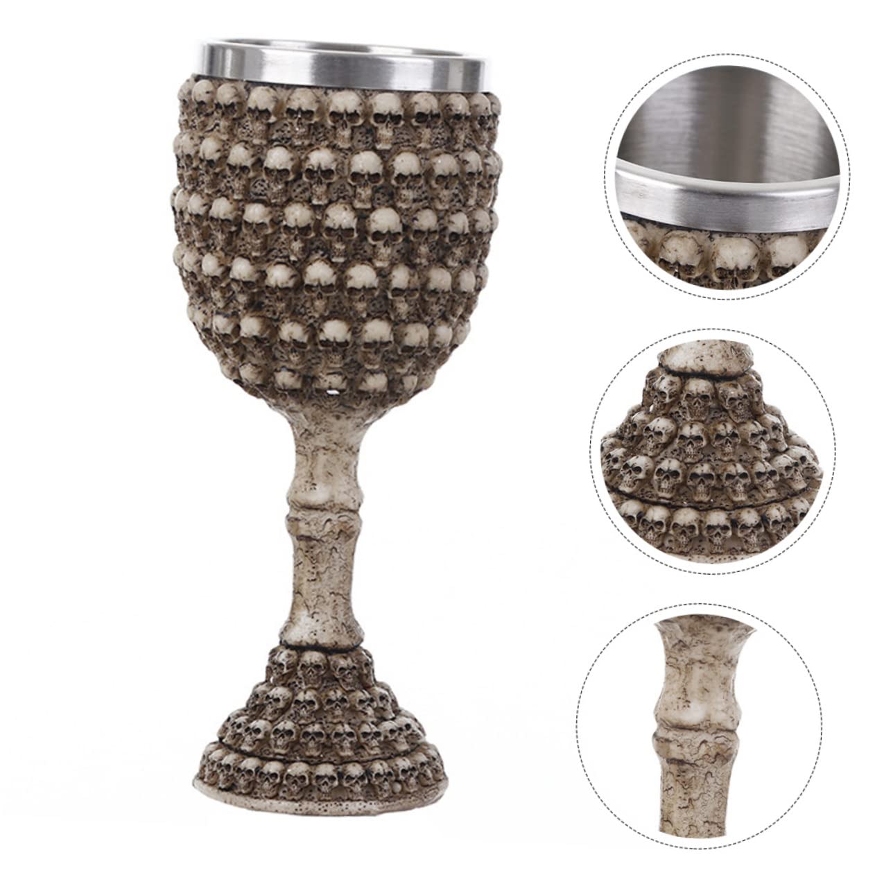 Ciieeo 2 Pièces gobelet inoxlm couvert wine glasses - Verre à liqueur verres à vin tasse à liqueur multifonction verre à accessoire Acier inoxydable