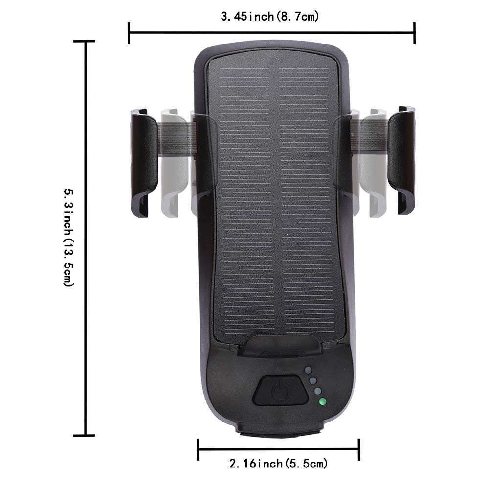 Wielofunkcyjna lampka rowerowa LED 4 w 1 4000 mAh Przednia lampka rowerowa 550 lumenów Wodoodporna lampka rowerowa ładowana przez USB z bankiem energii słonecznej i głośnym klaksonem oraz uchwytem na