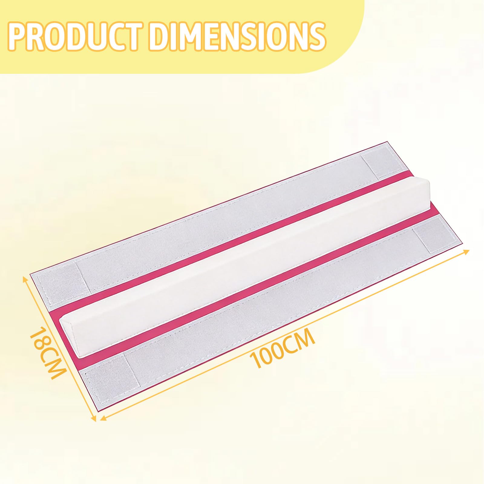 100cm Länge Luftmatte-Trommelschienen Verbindungsbandstreifen für Tumbling Matte Verbindungsband Connector Tape Gymnastikmatte Anschluss für Yoga Camping Trainingsmatten