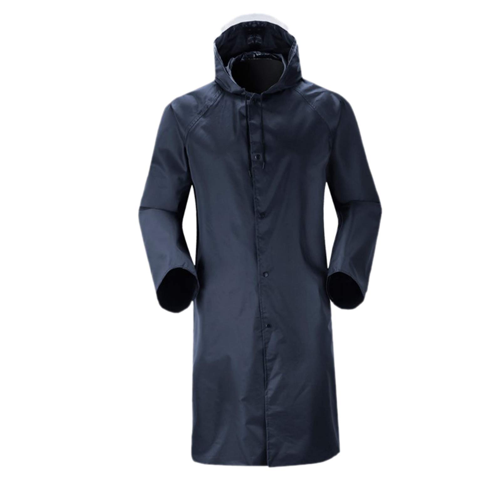 Waterproof Hooded Rain Jacket Lightweight Windproof Outdoor Long Raincoat L | Clothing Shoes & Accessories | Womens Clothing | Coats & Jackets-image-6
