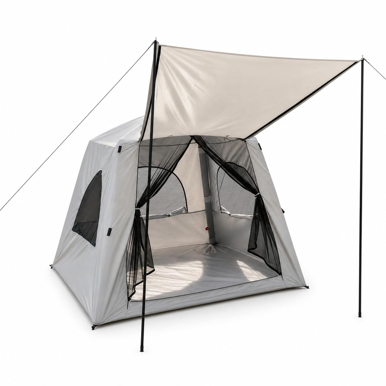 Tienda Inflable Camping para 3 y 6, Tienda Impermeable Montaje rápido, para Noche