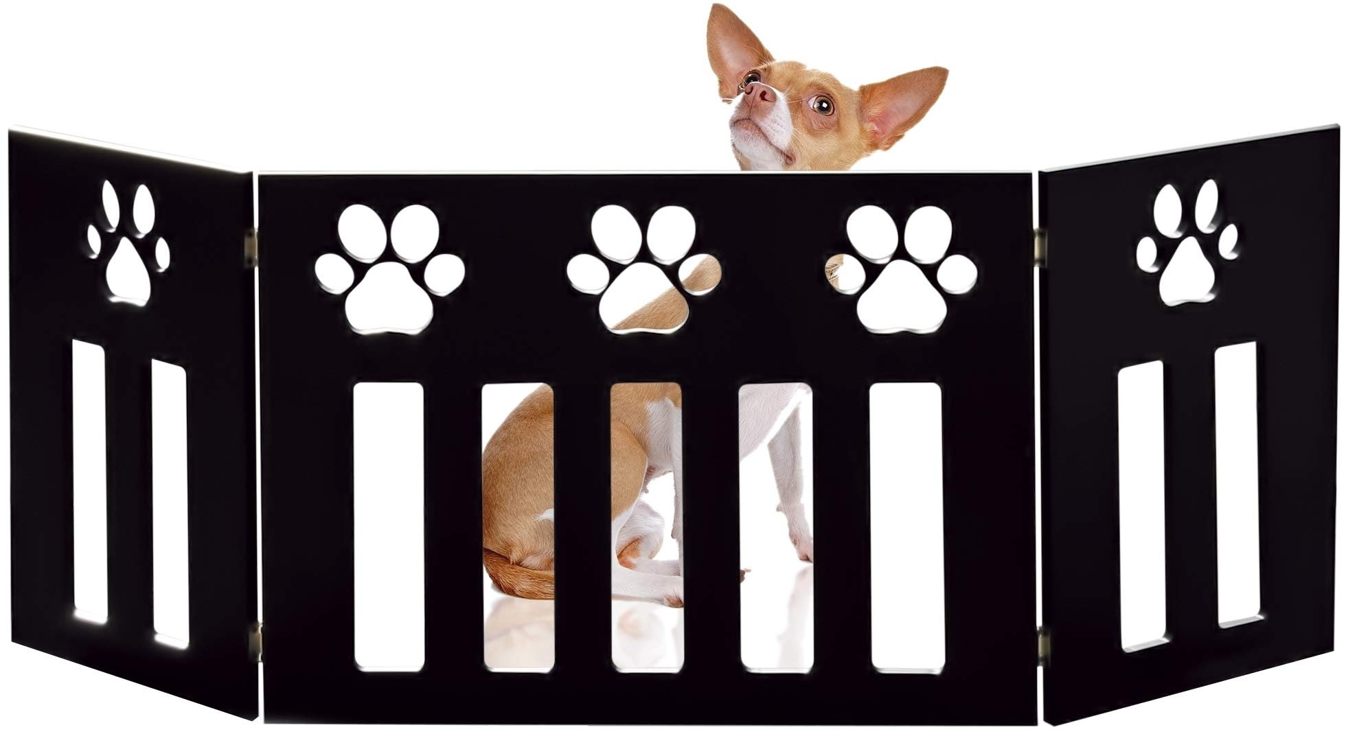 Buy Bundaloo Freestanding Folding Dog Gate Expandable Wooden Fence