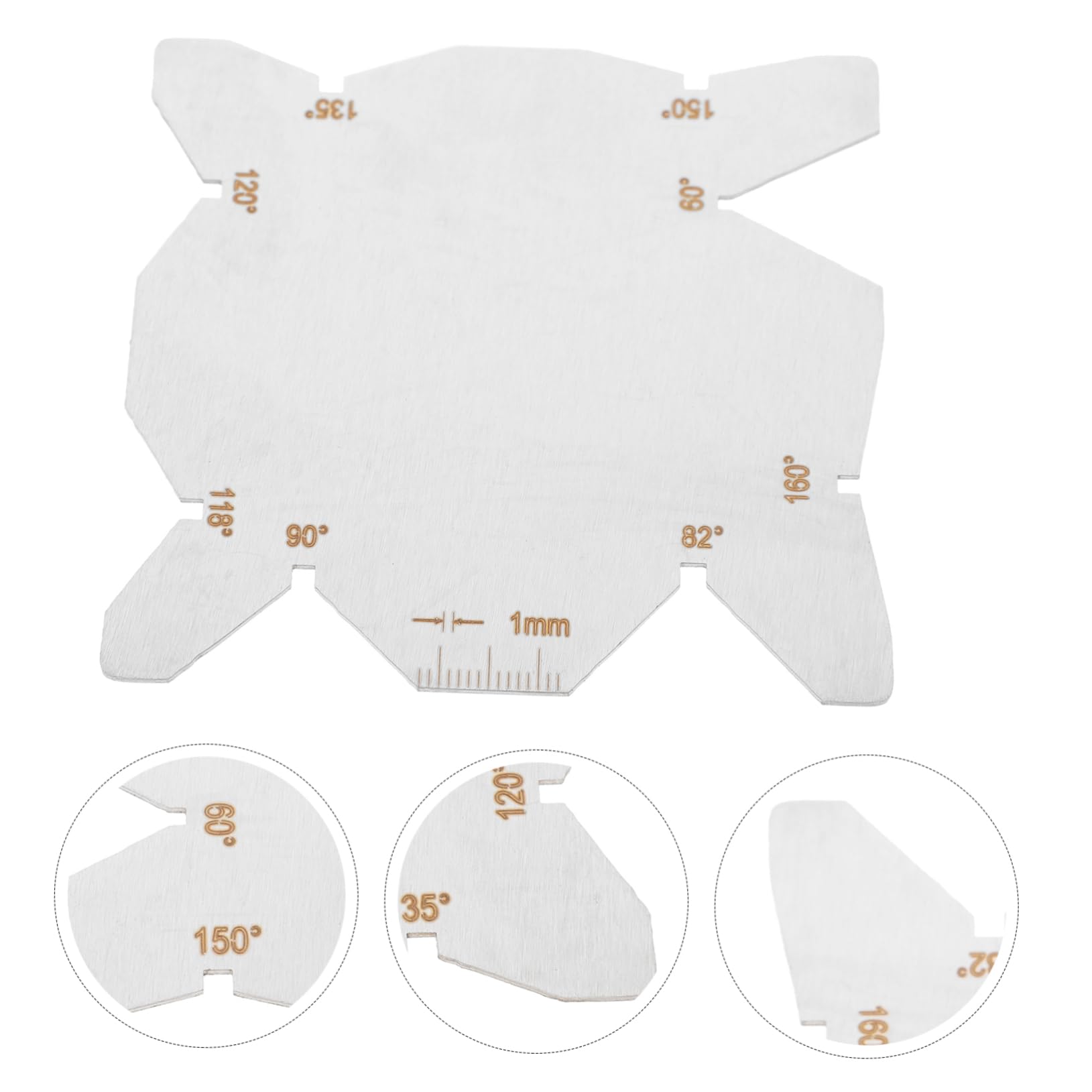 CIYODO Stainless Steel Front Blade Gauge Protractor for Angle Drilling Miter Angle Measuring Tool