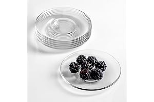 Glass Plant Dishes Saucer Set of 6: A Graceful Symphony of Function and Beauty
