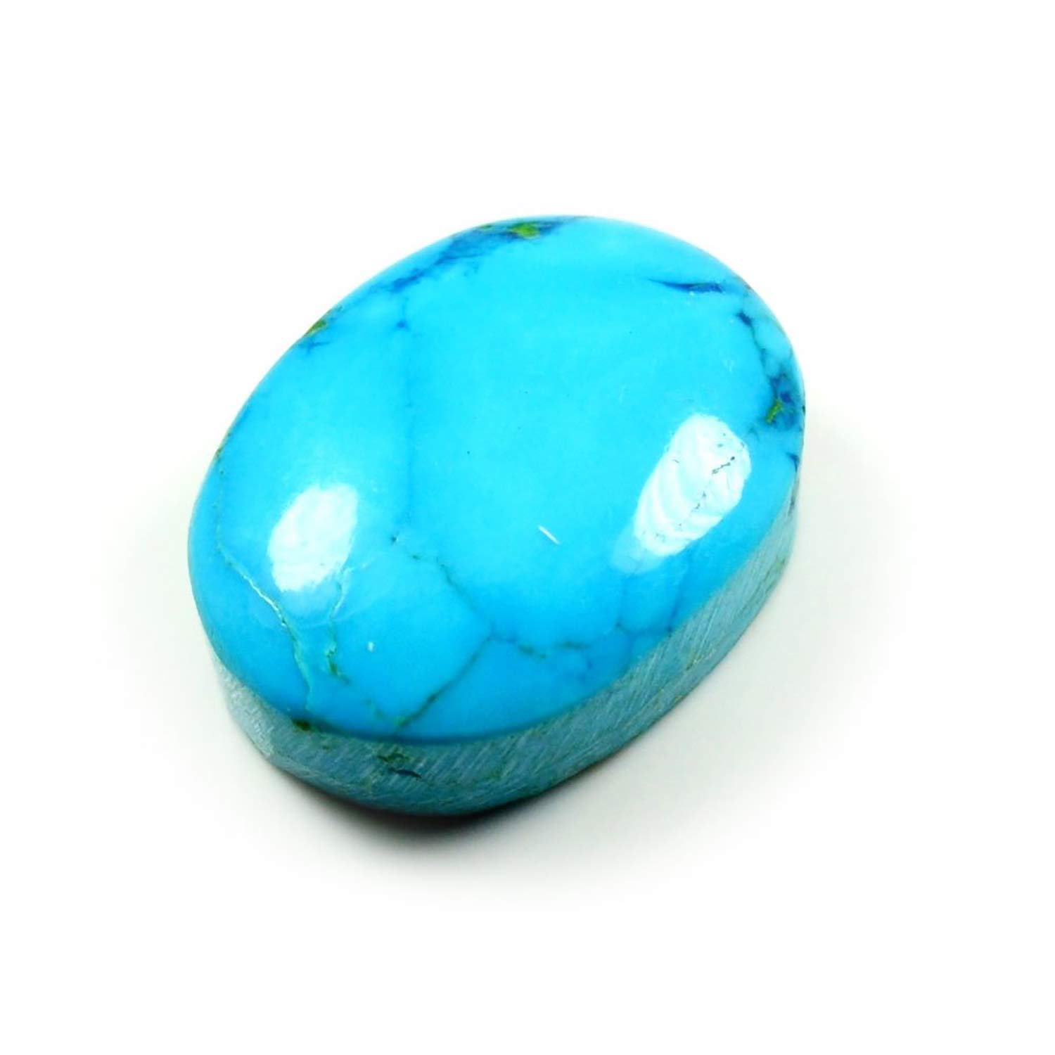 Noori Gems 7.50 Crt. Certified Turquoise Firoza Oval Shapped Loose Gemstone