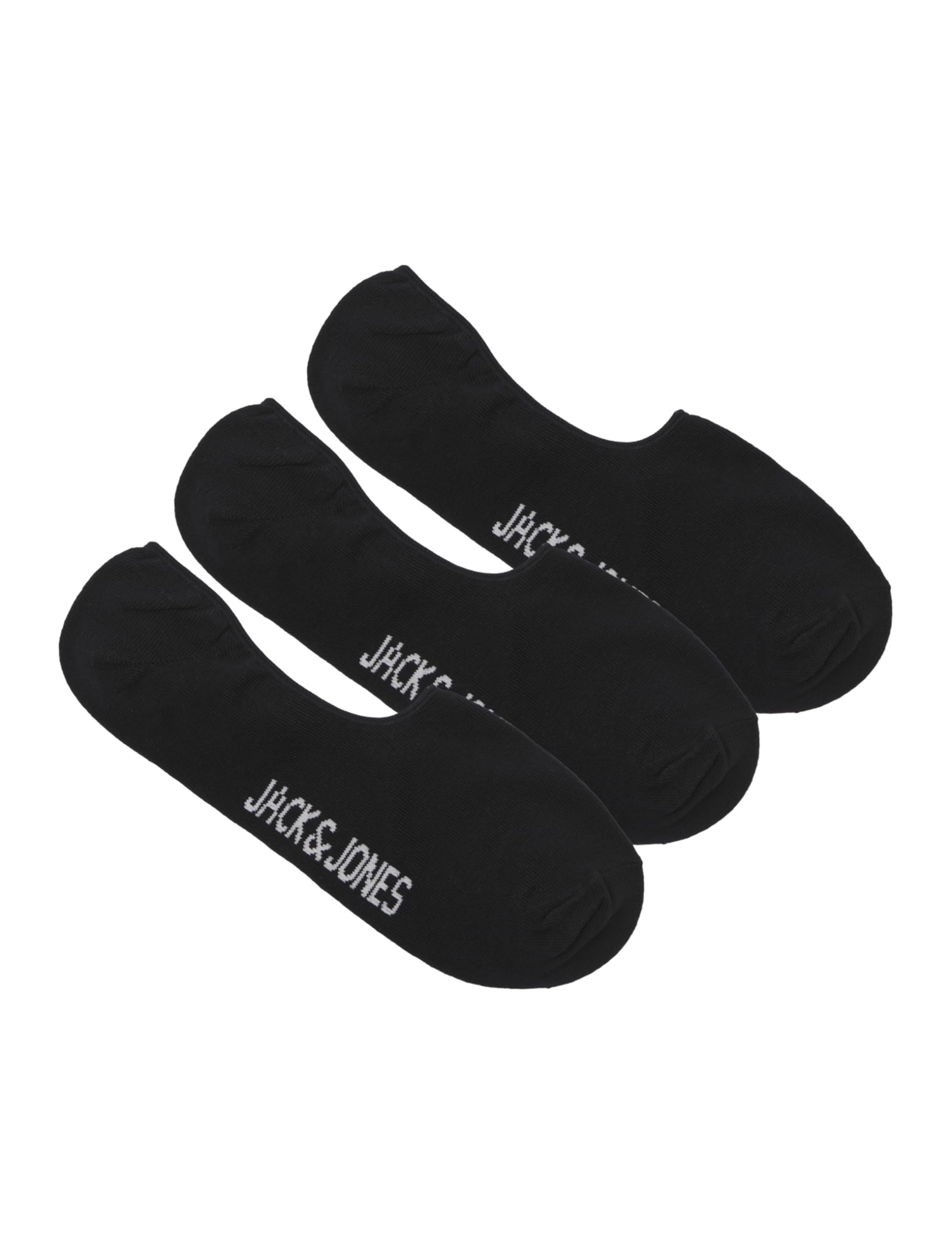 Jack & Jones Men's Black/Pack: Black - Black Jacdouglas Multi Short Socks Pack Of 3 Noos, One Size