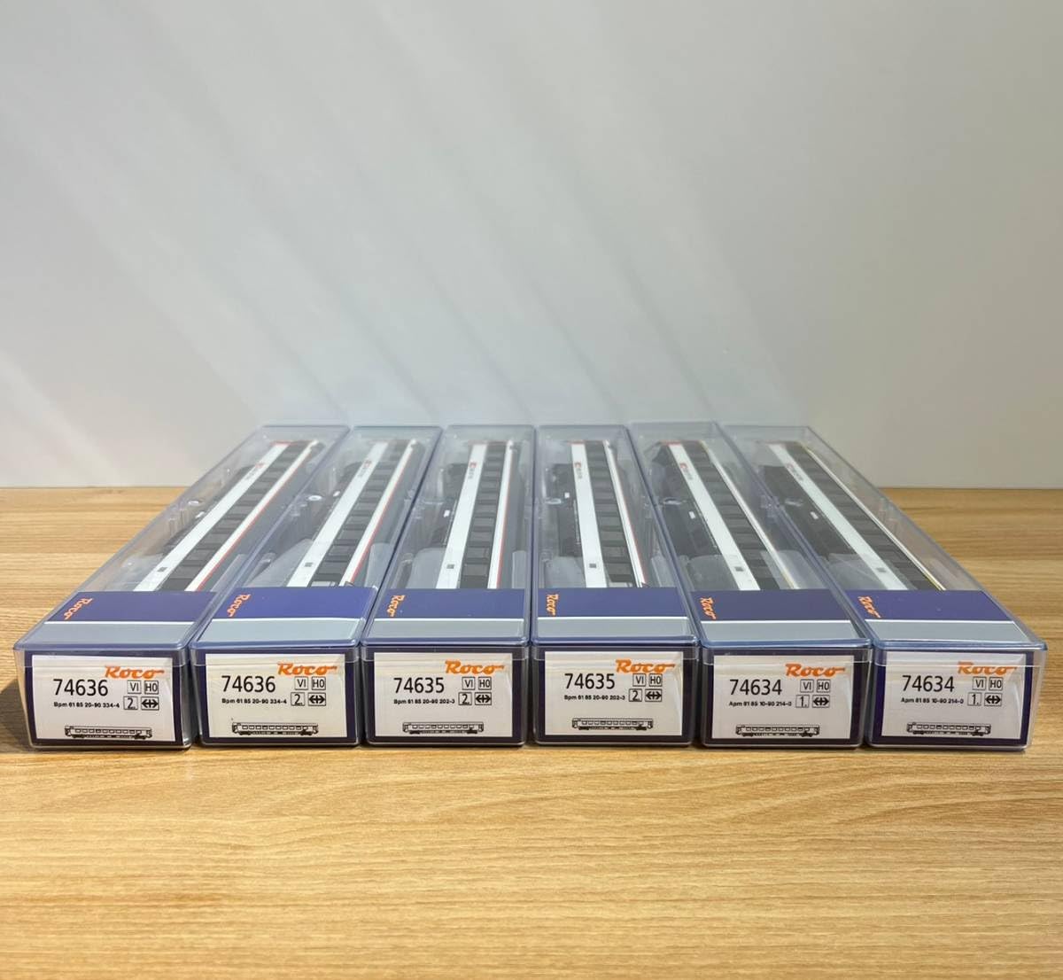ROCO 74634、74635、74636 SBB 一等車、二等車 計7両まとめて【