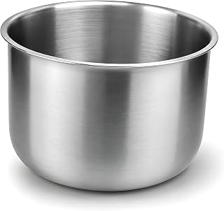Rice Maker Inner Pot 316L Stainless Steel Compatible with Tiger JAG-A18 | 10 Cup, Food Grade Material, Coating-Free Interior, Heavy Duty Three-Layer Build, Dishwasher Safe, Smooth Finish, Easy Care