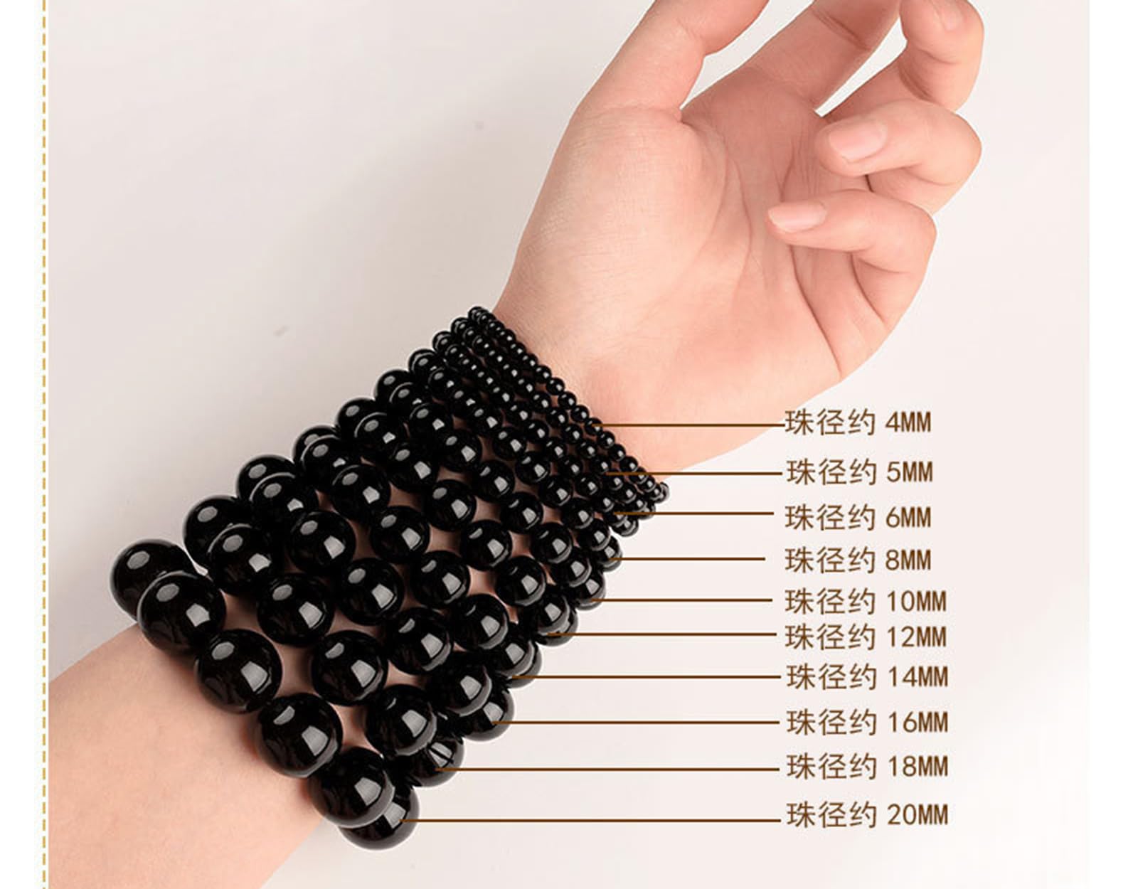 1pc Braccialetto con Pietra preziosa Elasticizzata Naturale Perline guarigione Cristallo energia Chakra del Quarzo Gioielli Donna Regalo di Compleanno Unisex,8mm