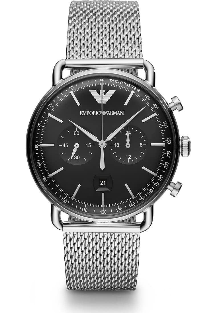 Emporio Armani Men's Chronograph Quartz Watch with Stainless Steel Strap AR11104