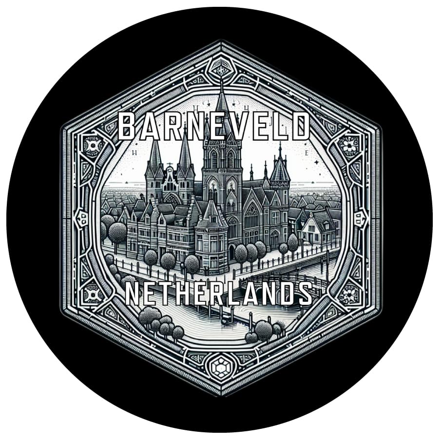 Barneveld Netherlands Travel Destination Travel Destination Souvenir Coaster Paper 4 Pack
