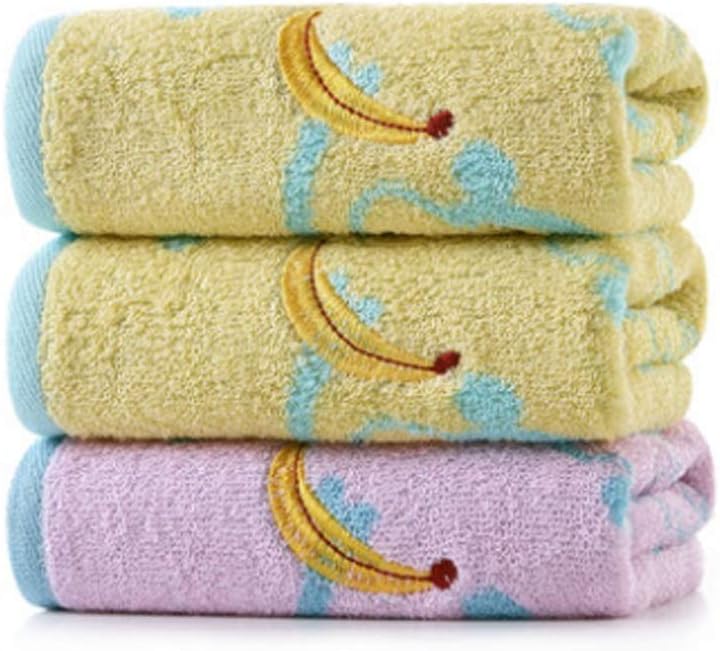 Pure Cotton Cotton Large Size Children's Towel Soft and Absorbent Fresh and Children's Towel (Color : B) (B)