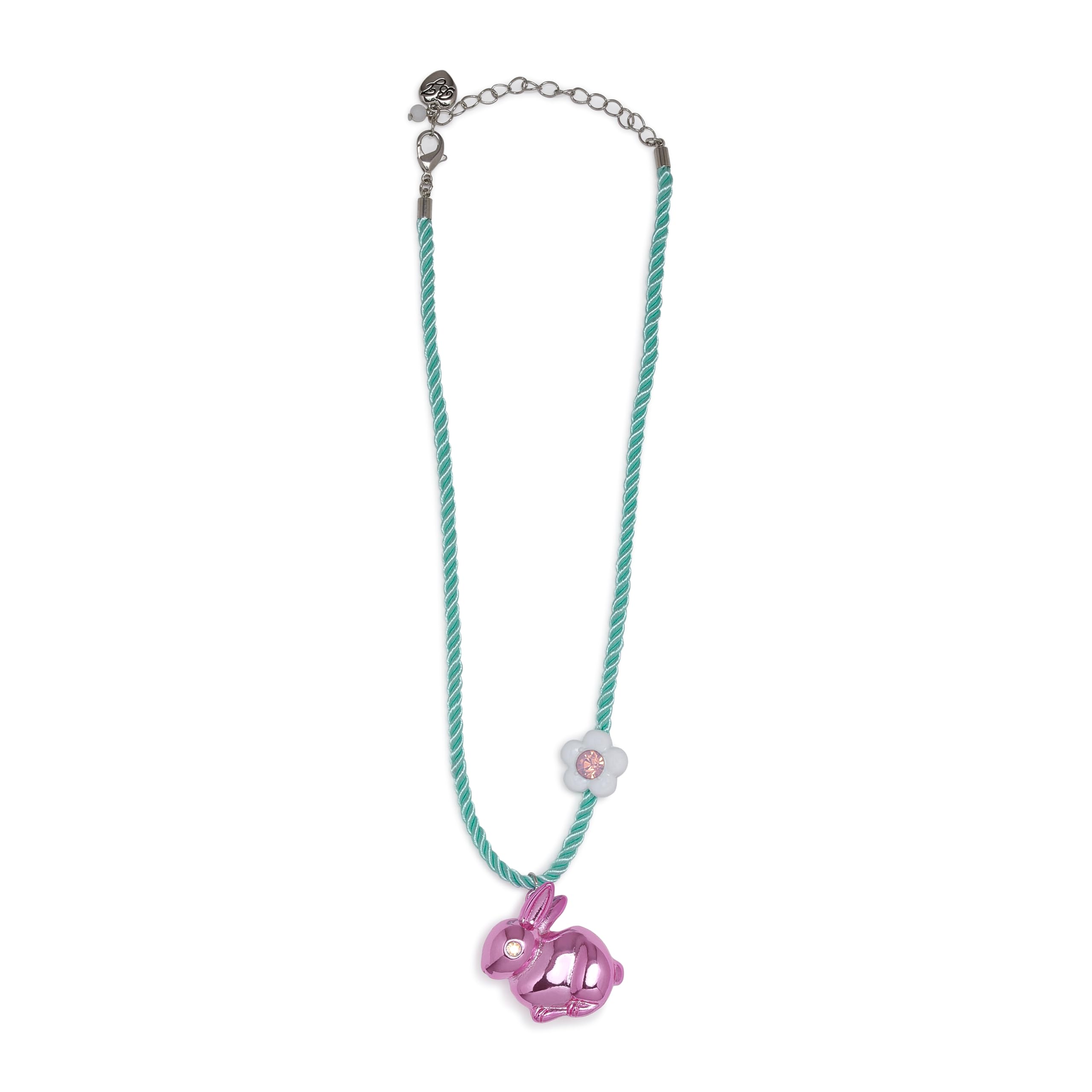 Betsey Johnson Women's Spring Bunny Pendant Rope Necklace