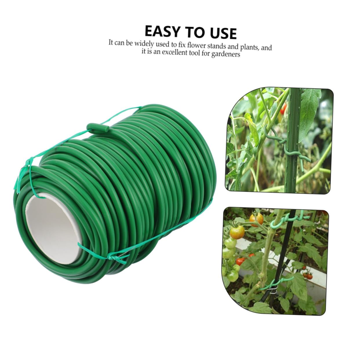 Artibetter 2 Rollen Gartenzubehör Pflanzenschnur Multifunktionale Gartenzubehör Pflanzenbinder für Tomaten Blumen und Sträucher Strapazierfähige DIY Fixierbänder für Garten und Außenbereich