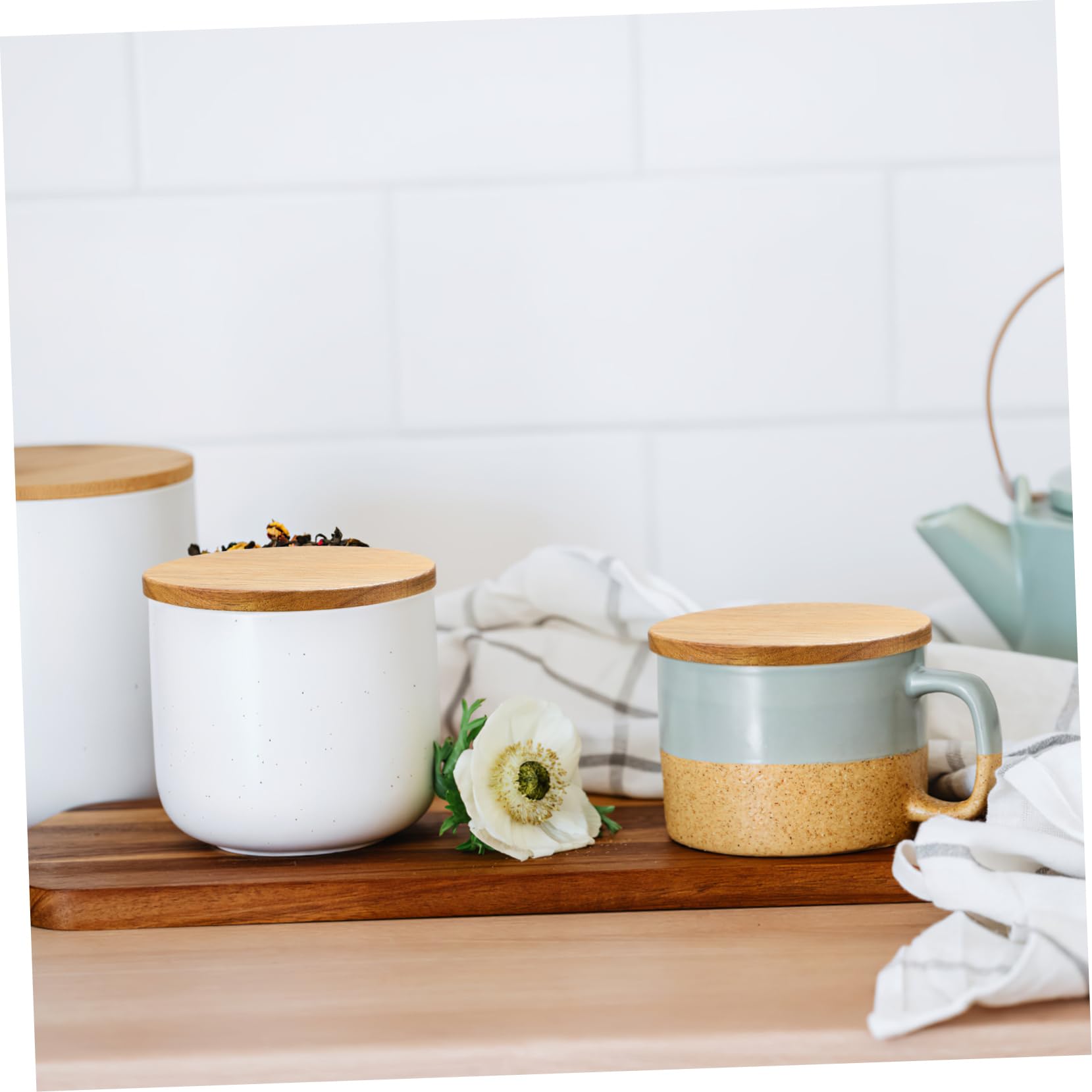 OSALADI 5 Series Gorro Cerveza Plástico Cubretodo Tapas De La Cubierta De La Taza Térmico Tazas Con Tapas Cubiertas De Taza Resistentes Al Calor Tapas De Tazas Redondas Madera 4 Piezas X 5